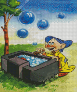 Dopey Blowing Bubles Diamond Paintings