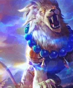 Fantasy Lion Roaring Diamond Paintings
