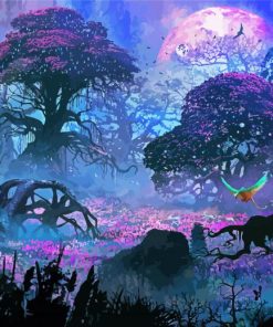 Fantasy Landscape Trees Diamond Paintings
