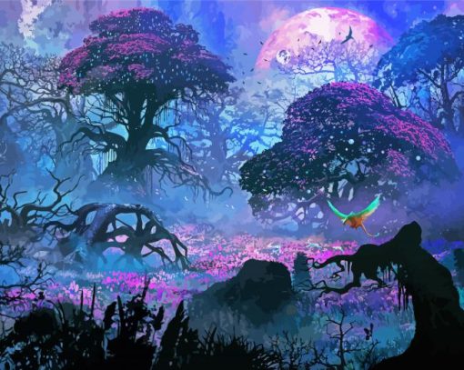 Fantasy Landscape Trees Diamond Paintings