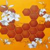 Flowers Honeycomb Diamond Paintings