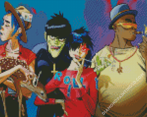 Gorillaz Singers Diamond Paintings