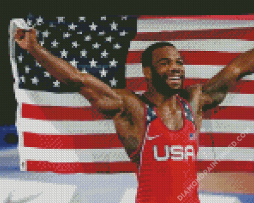 Jordan Burroughs Diamond Paintings