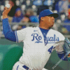 Kansas City Royals Baseball Player Diamond Paintings