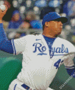 Kansas City Royals Baseball Player Diamond Paintings