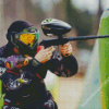 Paintball Player Diamond Paintings