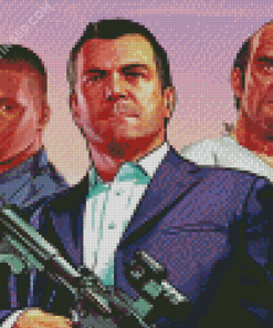 Grand Theft Auto Game Characters Diamond Paintings