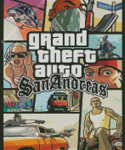 Grand Theft Auto Poster Diamond Paintings