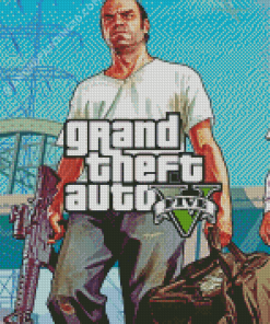 Grand Theft Auto Video Game Diamond Paintings