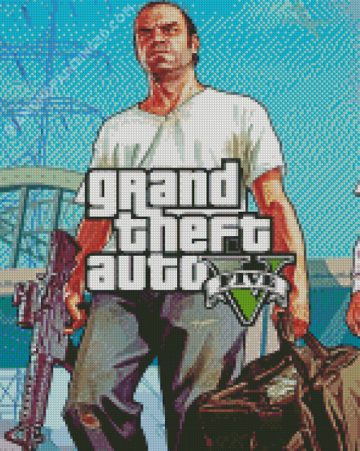 Grand Theft Auto Video Game Diamond Paintings