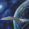 Starship Entreprise In The Starry Space Diamond Paintings