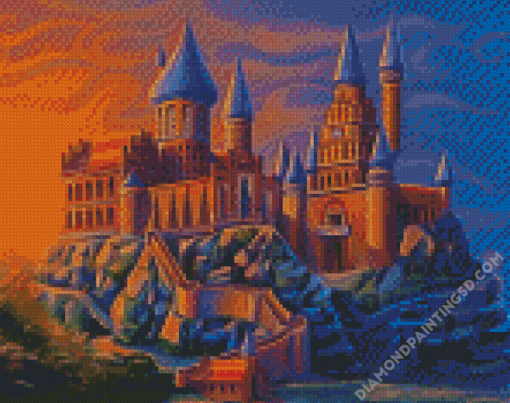 Harry Potter Castle Illustration Diamond Paintings