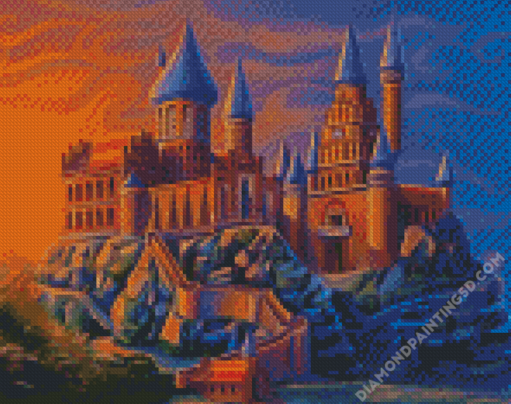 Harry Potter Magic Book AB Diamond Painting Cartoon Castle Animal