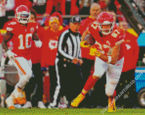 KC Chiefs Footballers Diamond Paintings