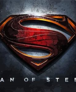 Man Of Steel Superman Symbol Diamond Paintings