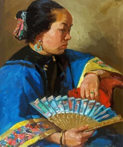 Mandarine Woman Portrait Richard Lorenz Diamond Paintings