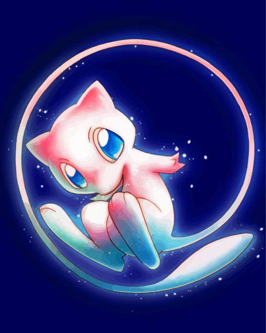 Mew Pokemon Anime Diamond Painting 