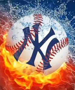 Ny Yankees Ball Diamond Paintings