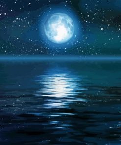 Ocean Stars And Moon Diamond Paintings