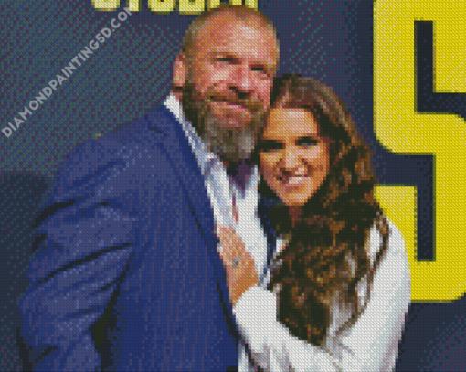 Paul Levesque And Stephanie McMahon Diamond Paintings