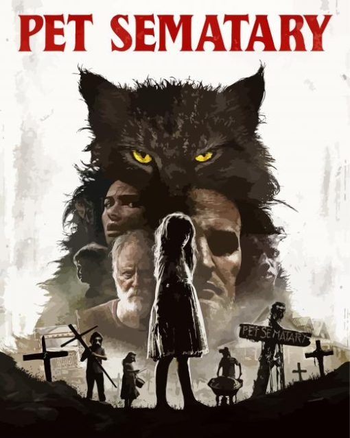 Pet Semetary Movie Poster Diamond Paintings