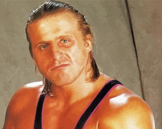Professional Wrestler Owen Hart Diamond Painting 