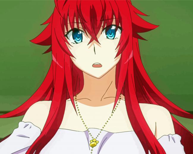 High School DxD Paint By Numbers - Numeral Paint Kit