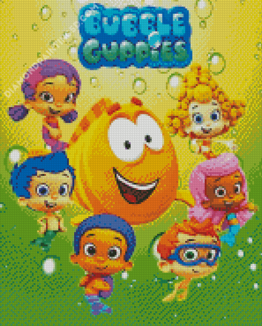 Bubble Guppies Animation Poster Diamond Paintings