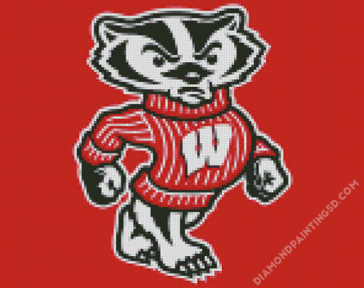 Logo Of Wisconsin Badgers Diamond Paintings