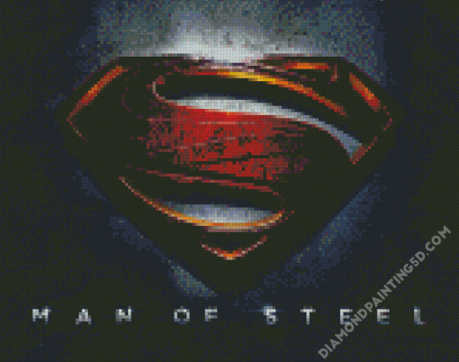 Man Of Steel Superman Symbol Diamond Paintings