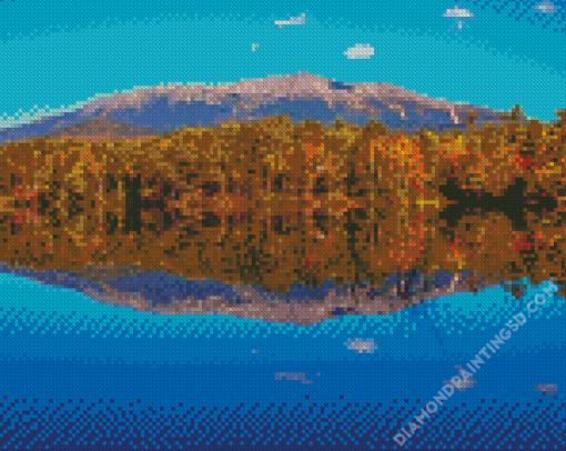 Mount Katahdin Reflection Diamond Paintings