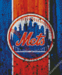 New York Mets Baseball Logo Diamond Paintings