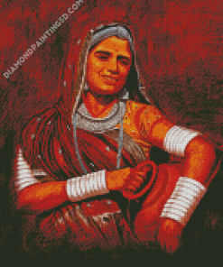 Rajasthani Girl Art Diamond Paintings
