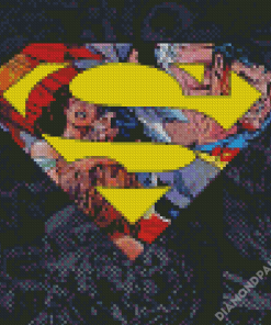 Superman Symbol Pop Art Diamond Paintings