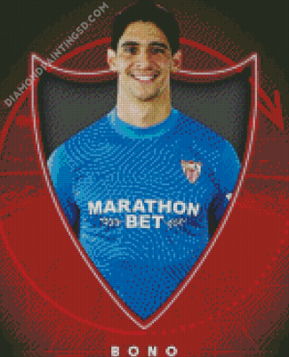 Yassine Bounou Selvilla Football Club Player Diamond Paintings