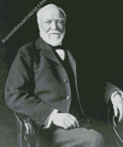 Black And White Andrew Carnegie Diamond Paintings