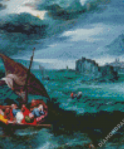 Christ In The Storm On Sea Of Galilee Diamond Paintings