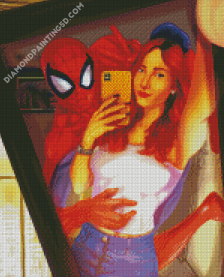 Spider Man And Mary Jane Diamond Paintings