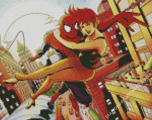 Spider Man And Mary Jane DC Diamond Paintings