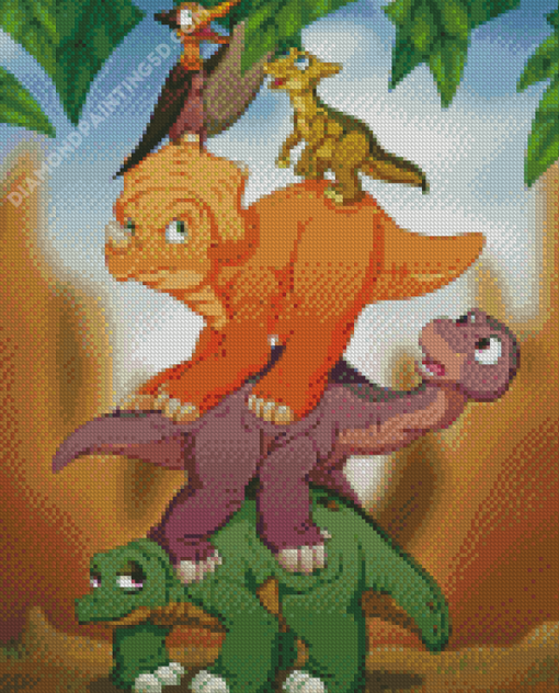 The Land Before Time Dinosaurs Characters Diamond Paintings