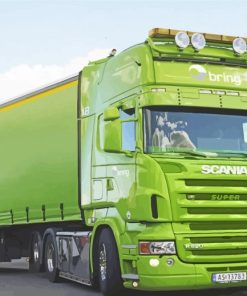 Scania Green Truck Diamond Paintings