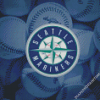 Seattle Mariners Baseball Team Logo Diamond Paintings