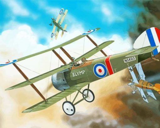 Sopwith Triplane Art Diamond Paintings