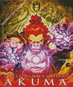Street Fighter Origins Akuma Poster Diamond Paintings