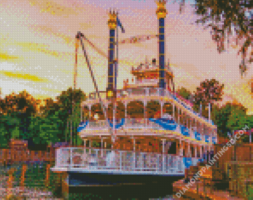 The Disneyland Steamboat Diamond Paintings