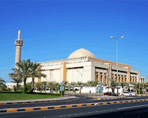 The Grand Mosque of Kuwait Diamond Paintings