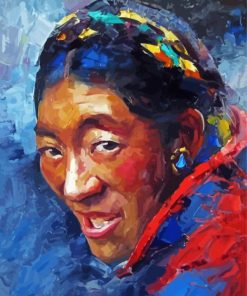 Tibet Woman Diamond Paintings