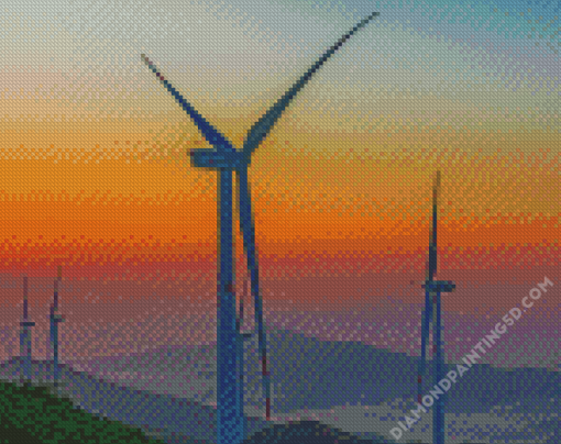 Wind Turbine Diamond Paintings