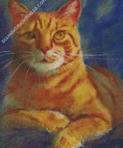 Yellow Cat Art Diamond Paintings