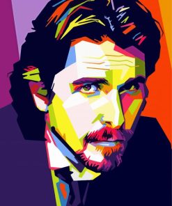 Aesthetic Christian Bale Pop Art Diamond Paintings